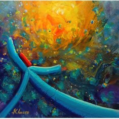 Khusro Subzwari, 12 x 12 Inch, Acrylics on Canvas, Figurative Painting, AC-KS-269
